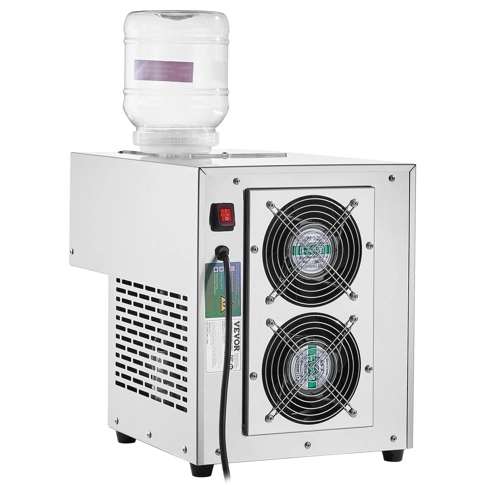 VEVOR Commercial Snowflake Ice Machine 276LBS/24H Stainless Steel for Ice Cream