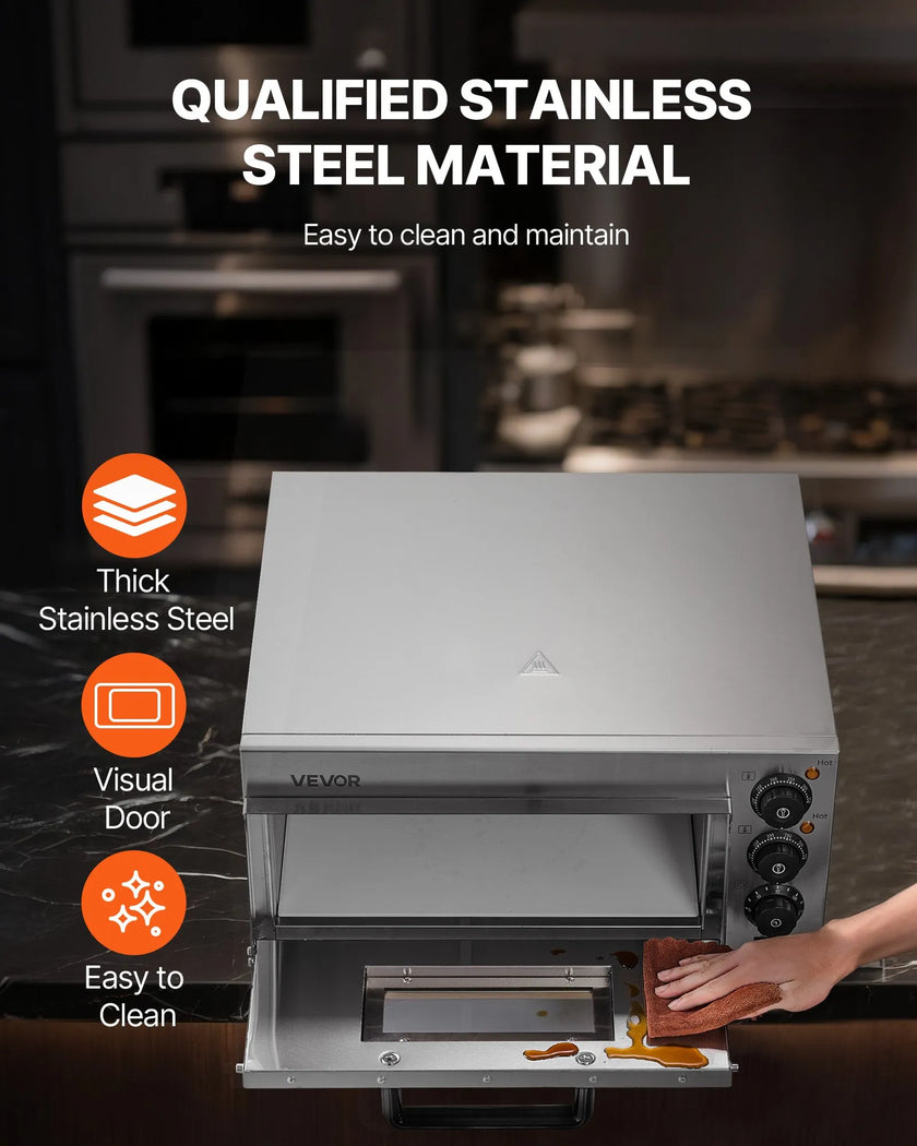 VEVOR Commercial Countertop Pizza Oven Electric Pizza Oven for 16
