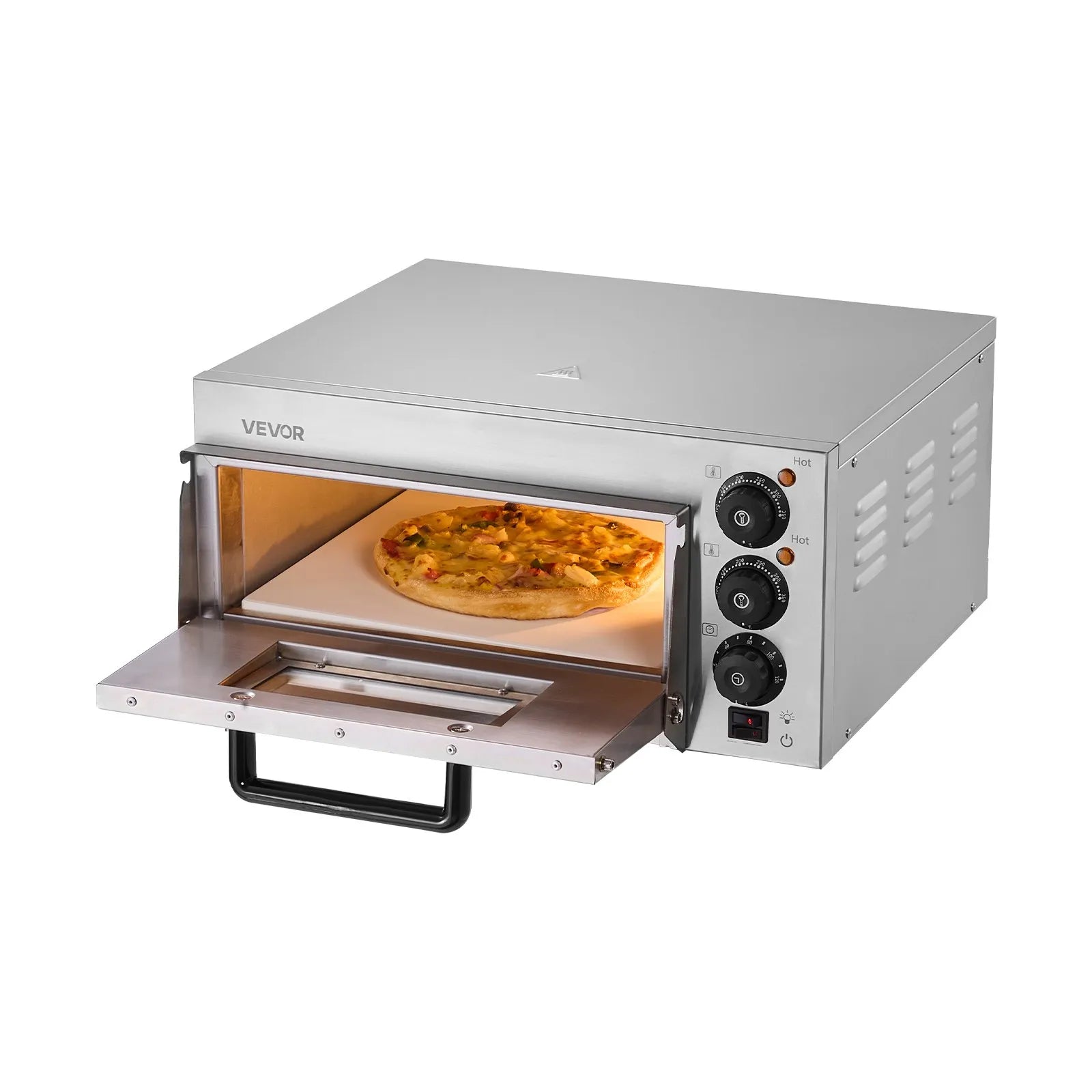 VEVOR Commercial Countertop Pizza Oven Electric Pizza Oven for 16