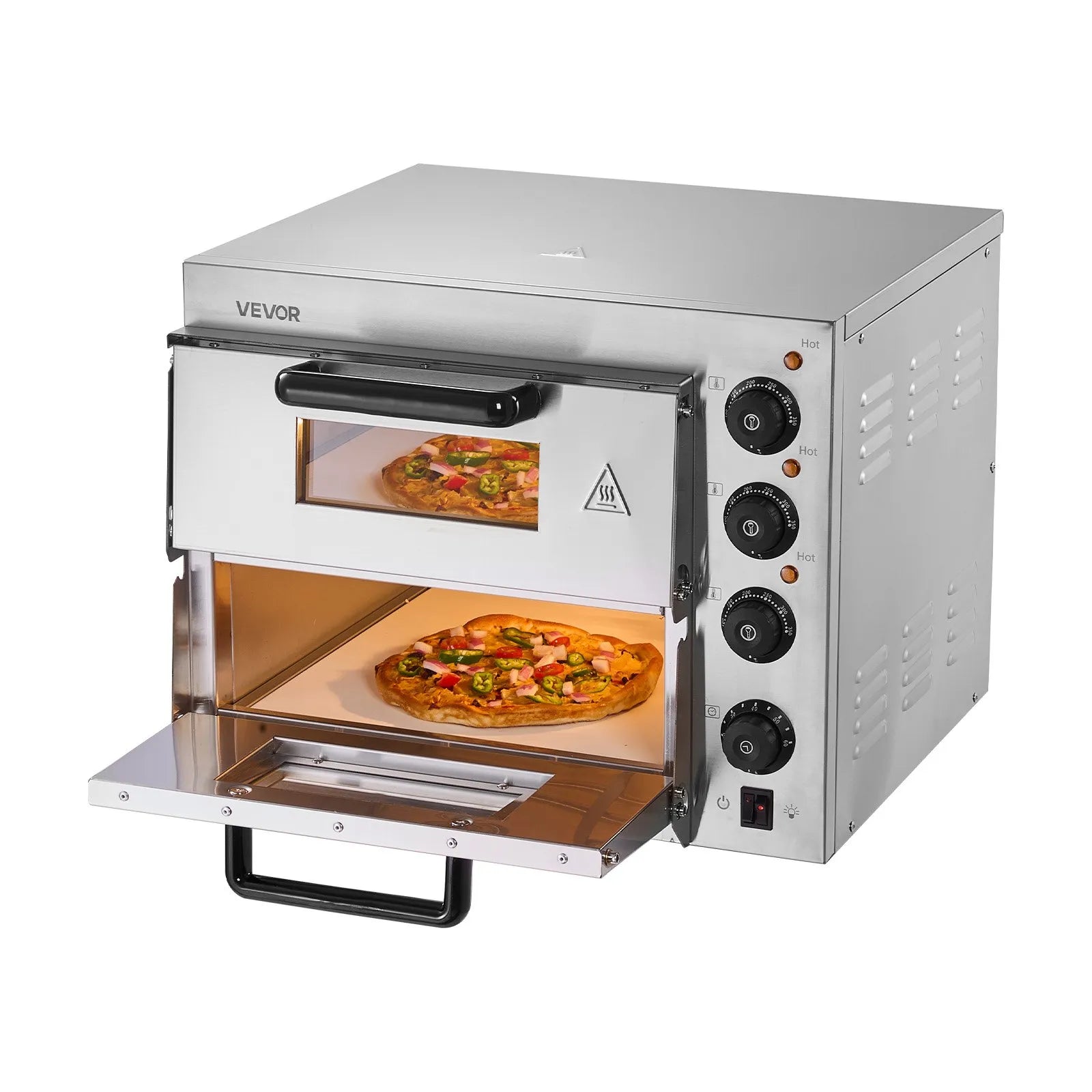 VEVOR Commercial Countertop Pizza Oven Electric Pizza Oven for 14