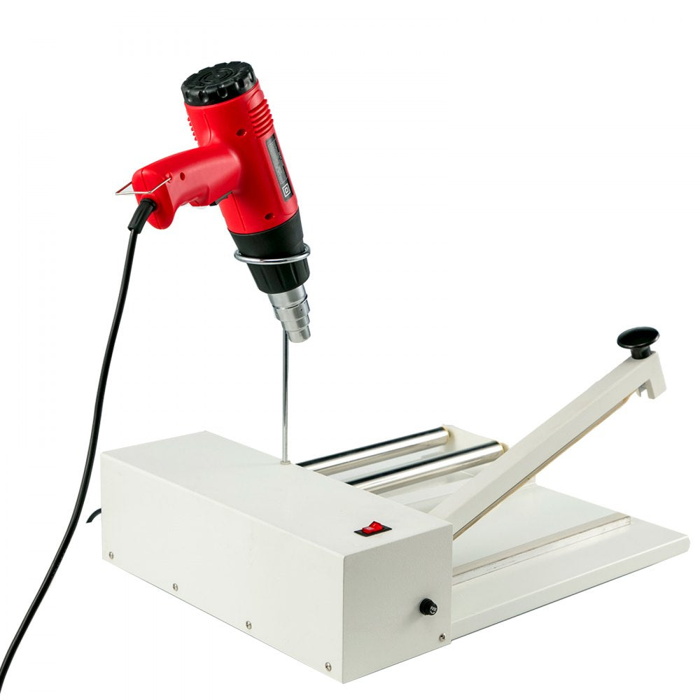 VEVOR Shrink Wrap Machine, 24 in/61 cm Sealing Length, 800W Shrink Wrap Sealer with 1800W Heat Gun and Shrink Film, Compatible with PVC POF Film and Used for Books, Toys and Foods