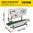 Automatic Continuous Band Sealer Vertical Bag Sealing Machine Stainless Steel