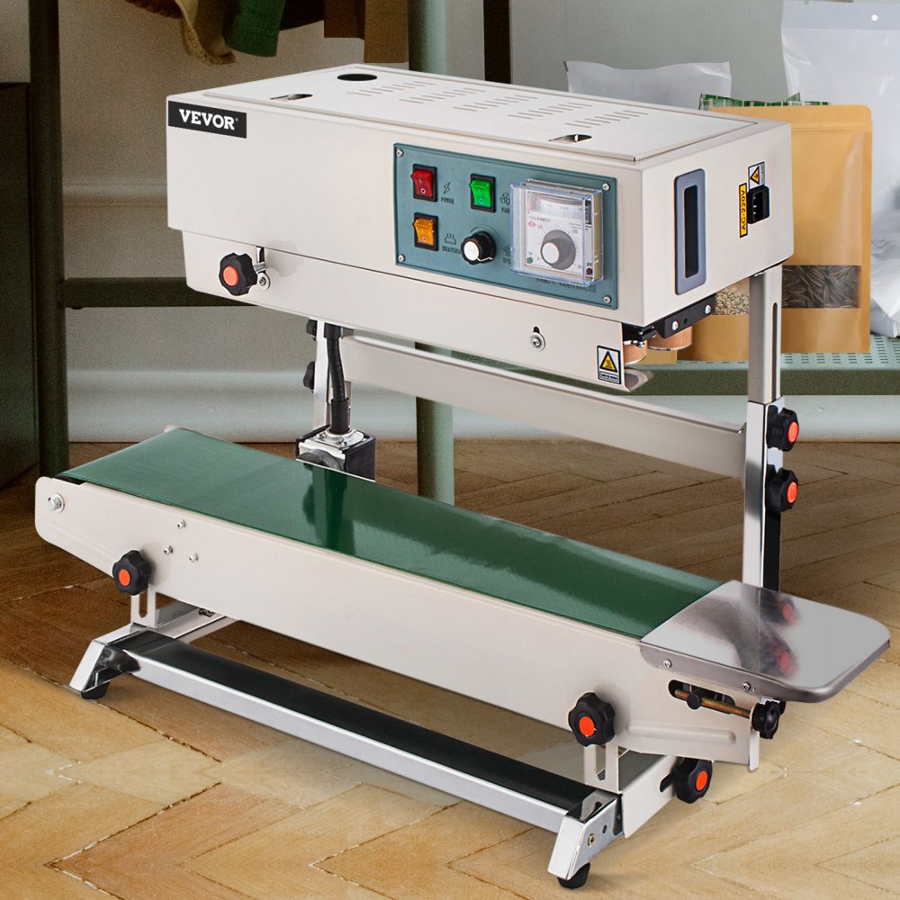 Automatic Continuous Band Sealer Vertical Bag Sealing Machine Stainless Steel