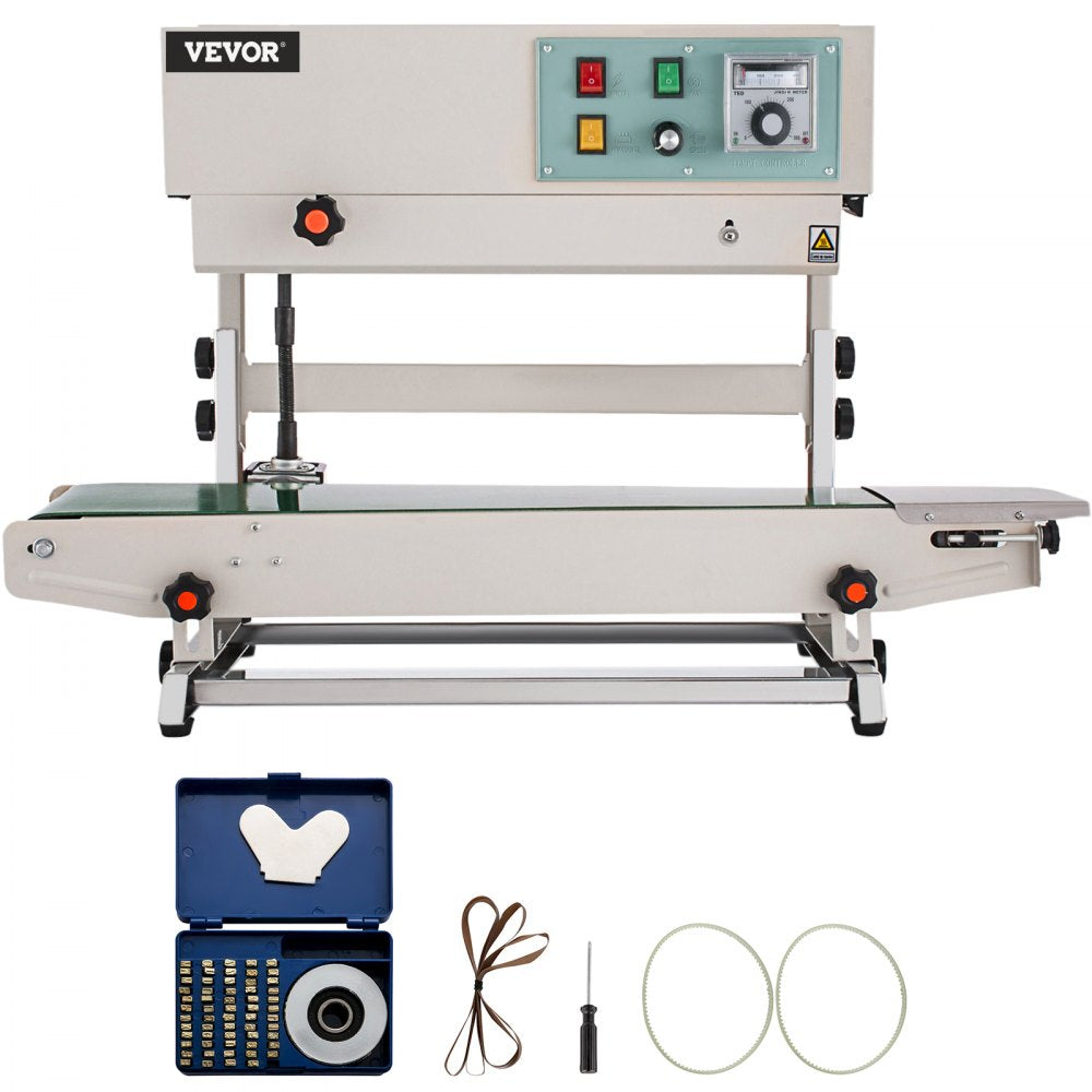 Automatic Continuous Band Sealer Vertical Bag Sealing Machine Stainless Steel