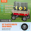 VEVOR Solid PU Run-Flat Tire Wheel, 10