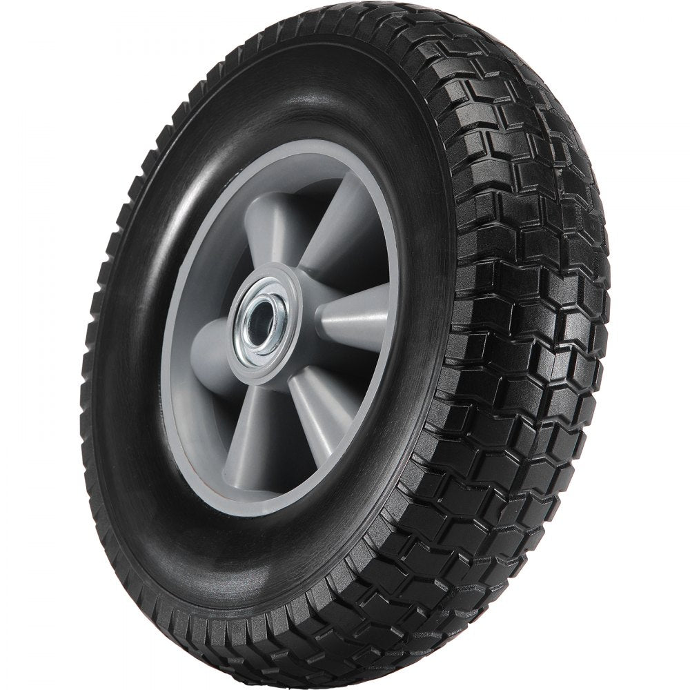VEVOR Solid PU Run-Flat Tire Wheel, 10