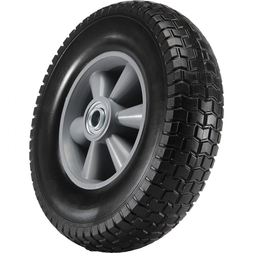 VEVOR Solid PU Run-Flat Tire Wheel, 10