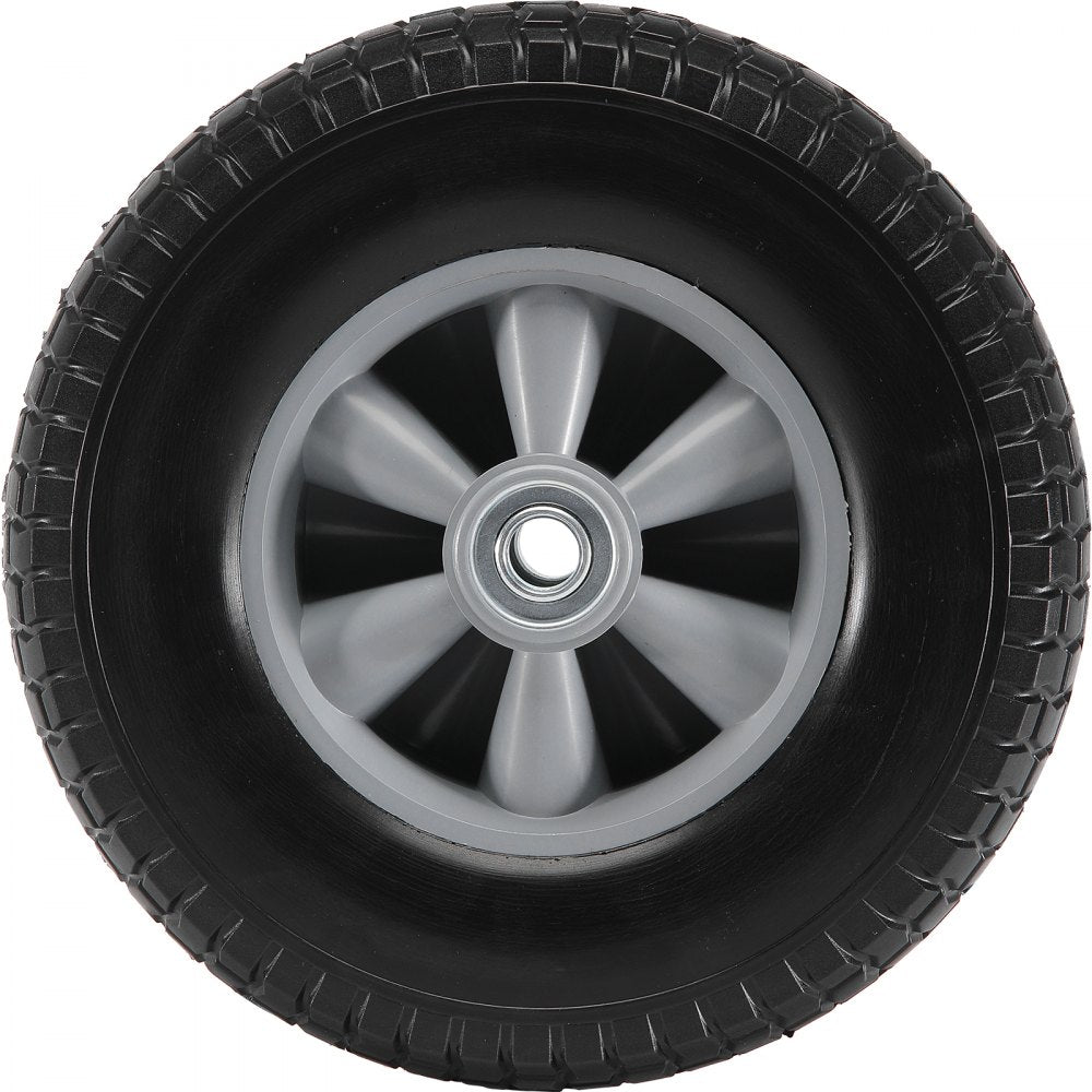 VEVOR Solid PU Run-Flat Tire Wheel, 10