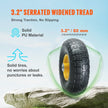VEVOR Solid PU Run-Flat Tire Wheel, 10