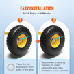 VEVOR Solid PU Run-Flat Tire Wheel, 10