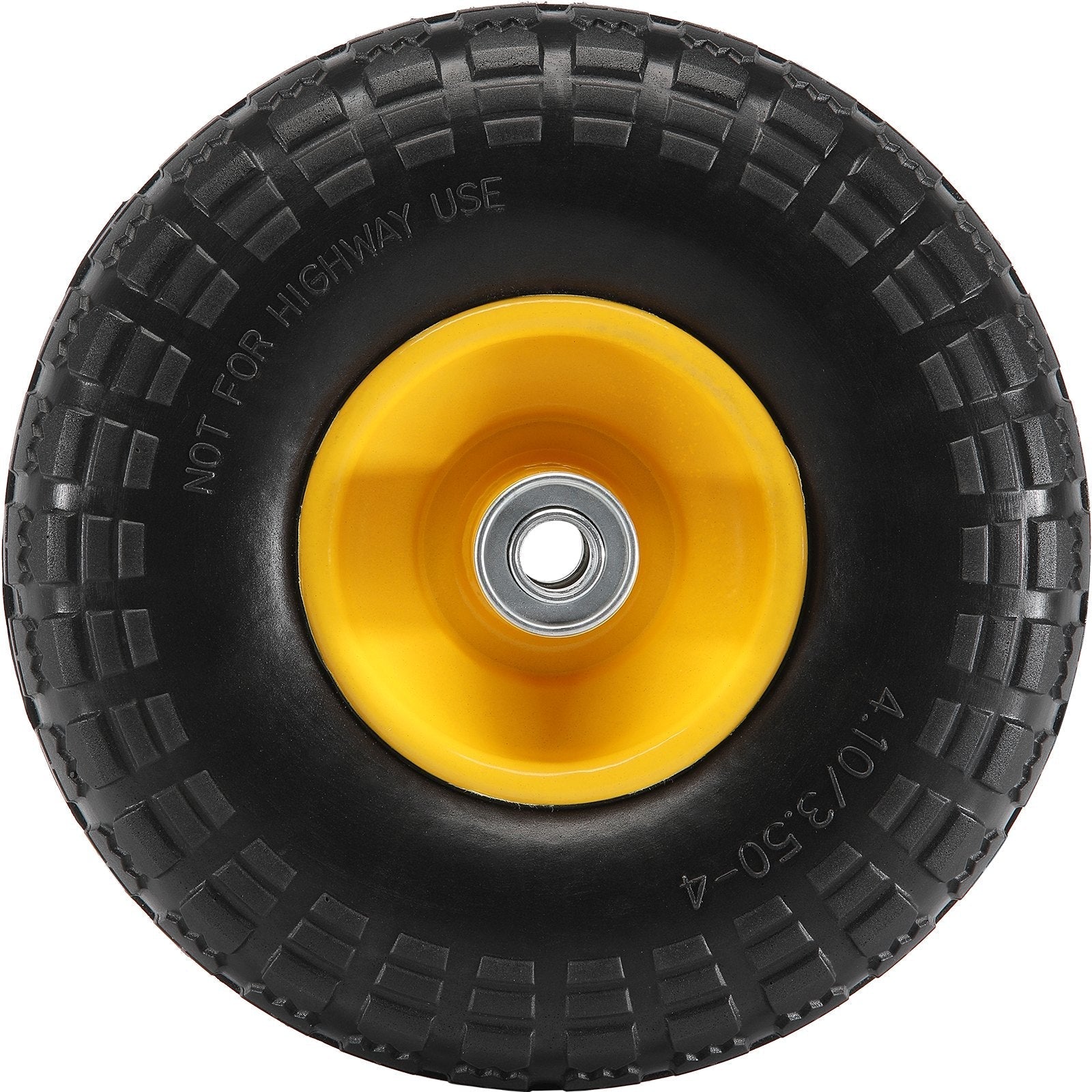 VEVOR Solid PU Run-Flat Tire Wheel, 10