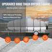VEVOR Pontoon Boat Cover, 19'-20' Waterproof Trailerable Pontoon Cover, 800D Marine Grade PU Oxford Fabric, with Motor Cover, 16 Windproof Buckle Straps, Fits for 19'-20'L, Beam Width to 96
