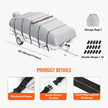 VEVOR Pontoon Boat Cover, 19'-20' Waterproof Trailerable Pontoon Cover, 800D Marine Grade PU Oxford Fabric, with Motor Cover, 16 Windproof Buckle Straps, Fits for 19'-20'L, Beam Width to 96