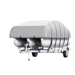 VEVOR Pontoon Boat Cover, 19'-20' Waterproof Trailerable Pontoon Cover, 800D Marine Grade PU Oxford Fabric, with Motor Cover, 16 Windproof Buckle Straps, Fits for 19'-20'L, Beam Width to 96