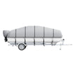 VEVOR Pontoon Boat Cover, 19'-20' Waterproof Trailerable Pontoon Cover, 800D Marine Grade PU Oxford Fabric, with Motor Cover, 16 Windproof Buckle Straps, Fits for 19'-20'L, Beam Width to 96