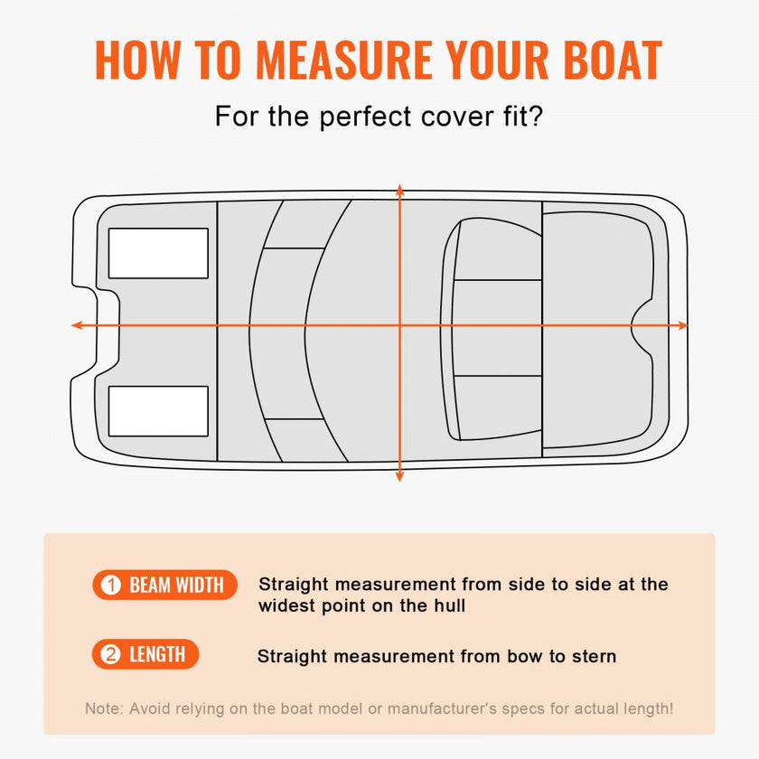 VEVOR Pontoon Boat Cover, 23'-24' Waterproof Trailerable Pontoon Cover, 800D Marine Grade PU Oxford Fabric, with Motor Cover, 16 Windproof Buckle Straps, Fits for 23'-24'L, Beam Width to 102
