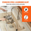 VEVOR Commercial Vegetable Slicer, 3/8 and 3/16 inch Tomato Slicer, Stainless Steel and Aluminum Alloy Vegetable Cutter Slicer, Manual Tomato Slicer with Non-slip Feet, for Tomatoes, Onions, Potatoes