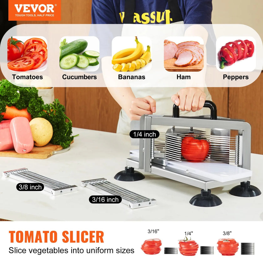 VEVOR Commercial Tomato Slicer, 1/4
