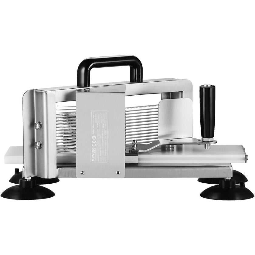 VEVOR Commercial Tomato Slicer, 3/16 inch Tomato Cutter Slicer, Stainless Steel Heavy Duty Tomato Slicer Machine, Manual Tomato Slicer with Non-slip Feet, for Cutting Tomatoes, Cucumbers, Bananas