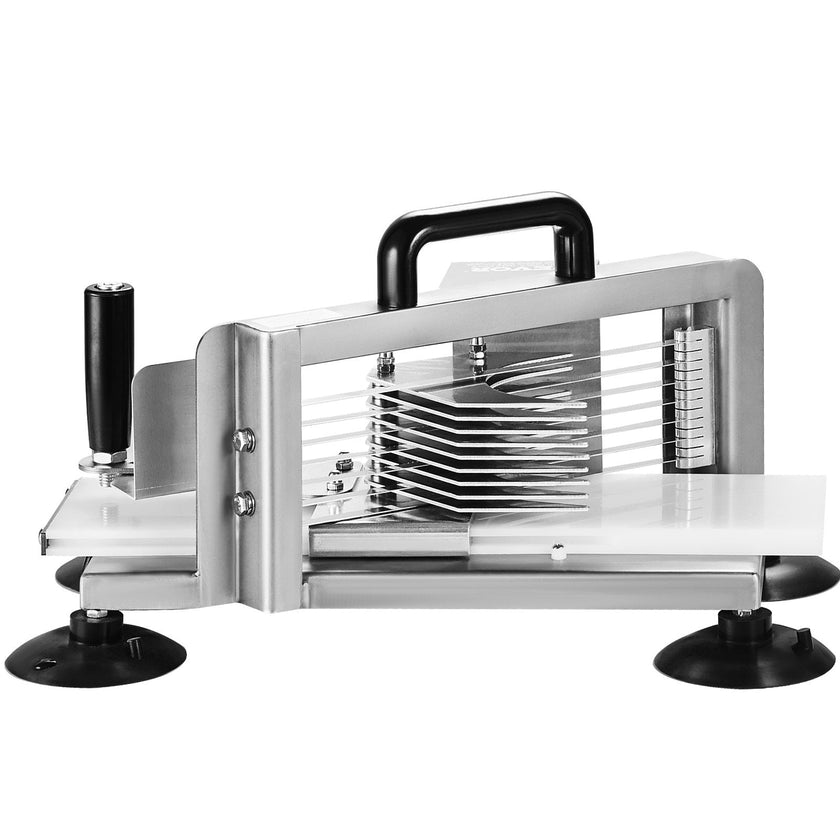 VEVOR Commercial Tomato Slicer, 3/8 inch Tomato Cutter Slicer, Stainless Steel Heavy Duty Tomato Slicer Machine, Manual Tomato Slicer with Non-slip Feet, for Cutting Tomatoes, Cucumbers, Bananas