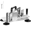 VEVOR Commercial Tomato Slicer, 3/8 inch Tomato Cutter Slicer, Stainless Steel Heavy Duty Tomato Slicer Machine, Manual Tomato Slicer with Non-slip Feet, for Cutting Tomatoes, Cucumbers, Bananas