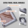 VEVOR Tarp 10x12 ft, Waterproof Plastic Poly Tarp Cover 10 Mil, Multi Purpose Tear UV and Temperature Resistant Outdoor Tarpaulin with High Durability Reinforced Grommets (Silver/Brown)