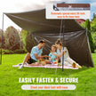VEVOR Tarp 10x12 ft, Waterproof Plastic Poly Tarp Cover 10 Mil, Multi Purpose Tear UV and Temperature Resistant Outdoor Tarpaulin with High Durability Reinforced Grommets (Silver/Brown)