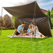 VEVOR Tarp Waterproof 16x20 ft, Plastic Poly Tarp Cover 10 Mil, Multi Purpose Tear UV and Temperature Resistant Outdoor Tarpaulin with High Durability Reinforced Grommets (Silver/Brown)