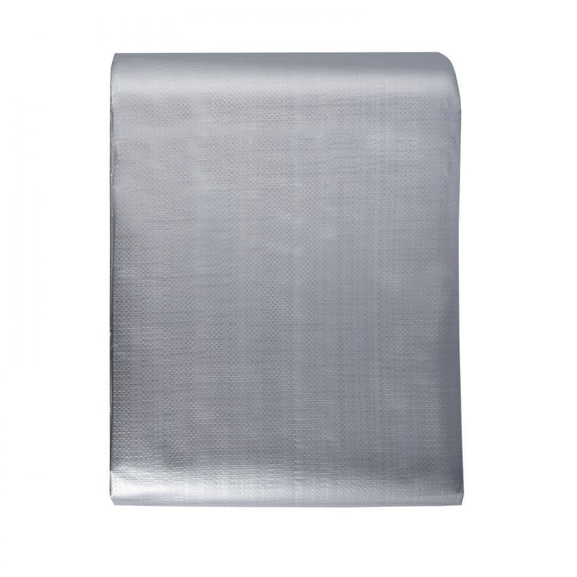 VEVOR Tarp Waterproof 20x30 ft, Plastic Poly Tarp Cover 10 Mil, Multi Purpose Tear UV and Temperature Resistant Outdoor Tarpaulin with High Durability Reinforced Grommets (Silver/Brown)