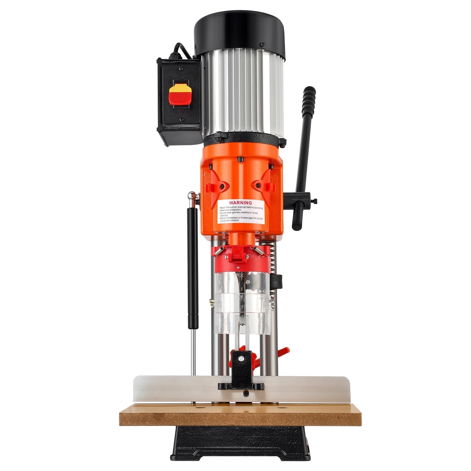 VEVOR Benchtop Mortise Machine, 370W, 1725 RPM Woodworking Mortising Machine, with 1/4-Inch 3/8-Inch 1/2-Inch Chisels Wooden Workbench, for Making Round Holes Square Holes Or Special Square Holes