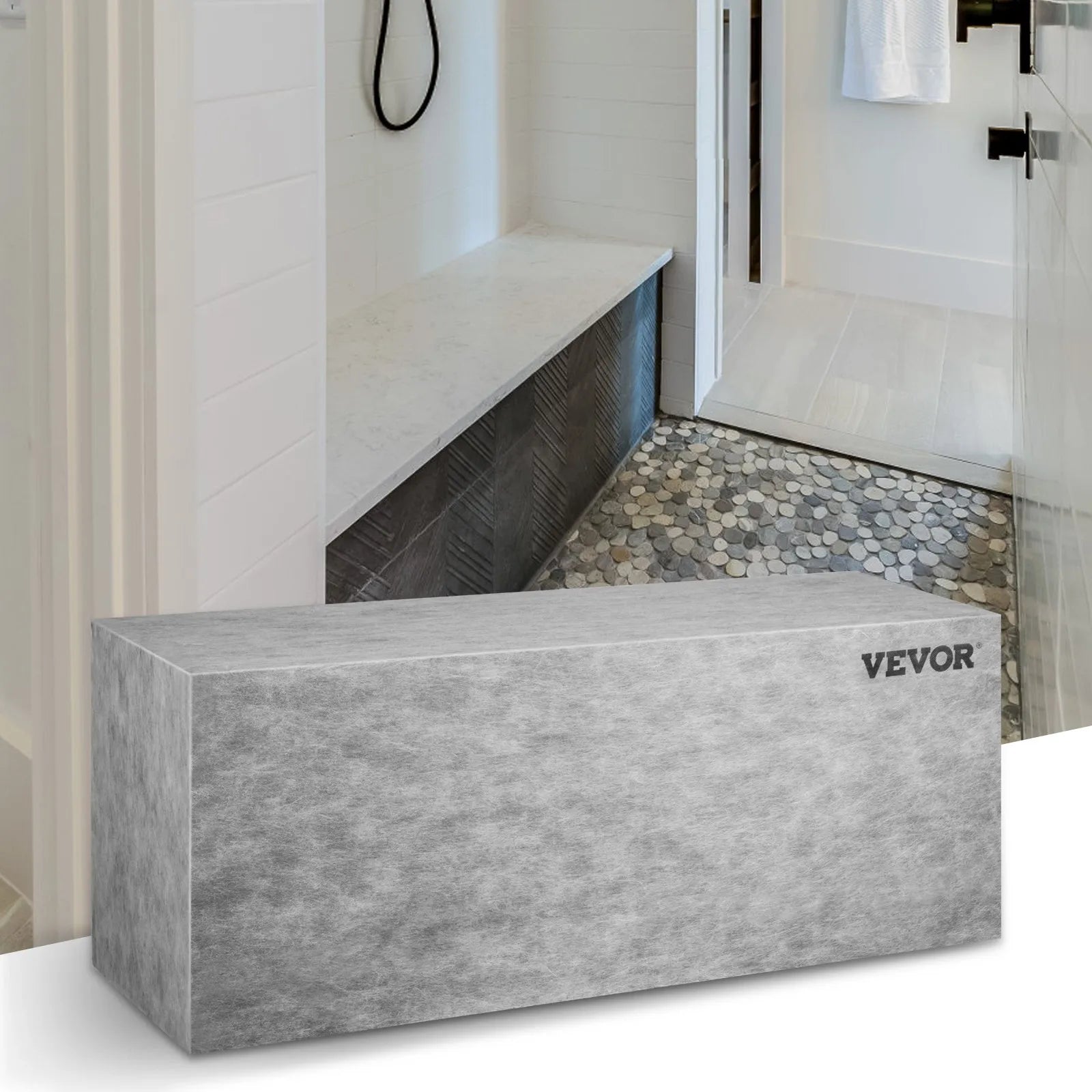 VEVOR Tile Shower Seat, 47.2