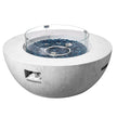 VEVOR Propane Fire Pit Outdoor Concrete Gas Fire Pit 39 in Tabletop 50000 BTU
