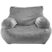 VEVOR Bean Bag Chair BeanBag Sofa Chair with Armrests for Adults Plush Grey