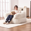 VEVOR Bean Bag Chair BeanBag Sofa Chair with Armrests for Adults Plush Beige