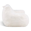 VEVOR 3 feet Bean Bag Chair with Soft Armrests and Storage Pocket White