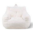 VEVOR 3 feet Bean Bag Chair with Soft Armrests and Storage Pocket White