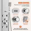 VEVOR Shower Panel System, 6 Shower Modes, Digital Display Shower Panel Tower, Rainfall, 8 Massage Jets, Tub Spout, 3-Setting Handheld Shower Head 59