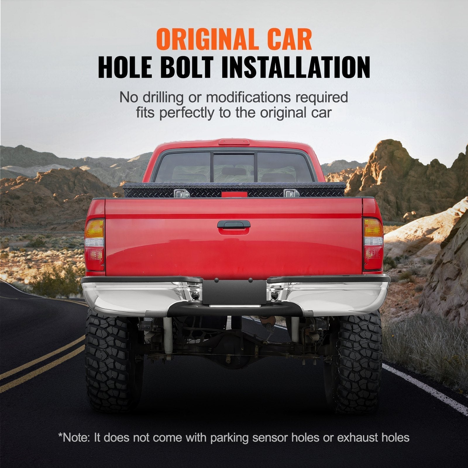 VEVOR Rear Step Bumper Steel Bumper for 1999-2007-Ford F250/Ford F350 Super Duty
