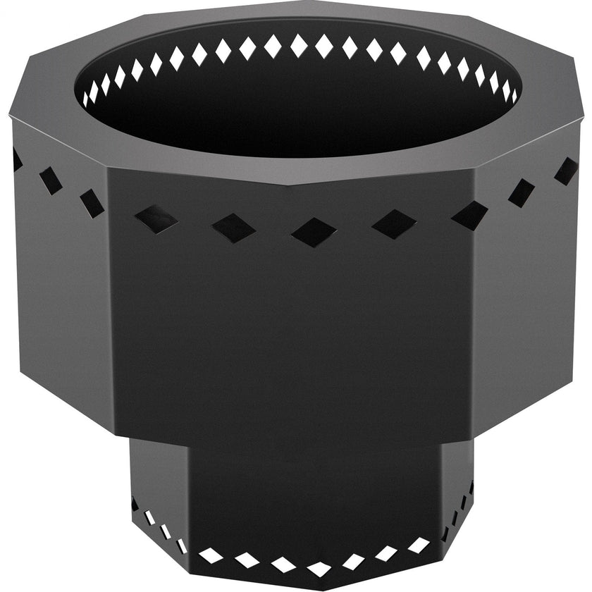 VEVOR Smokeless Fire Pit, Carbon Steel Stove Bonfire, Large 15 inch Diameter Wood Burning Fire Pit, Outdoor Stove Bonfire Fire Pit, Portable Smokeless Fire Bowl for Picnic Camping Backyard Black