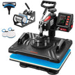 VEVOR Heat Press, 5 in 1 Heat Press 12x15 Machine Machine, Digital Precise Temperature Control, Clamshell Sublimation Transfer Printer Fast Heat-up, Vinyl Heat Press for Mug Cup T-Shirt Plate, 900W