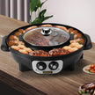 VEVOR 2 in 1 Electric Grill and Hot Pot, 2200W BBQ Pan Grill and Hot Pot, Multifunctional Teppanyaki Grill Pot with Dual Temp Control, Smokeless Hot Pot Grill with Nonstick Coating for 1-8 People