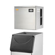 VEVOR Commercial Ice Maker, 550LBS/24H Ice Making Machine with 330.7LBS Large Storage Bin, 1000W Auto Self-Cleaning Ice Maker Machine with 3.5-inch LED Panel for Bar Cafe Restaurant Business