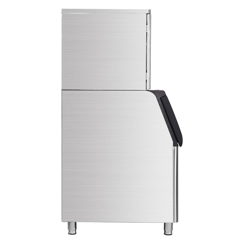 VEVOR Commercial Ice Maker, 550LBS/24H Ice Making Machine with 330.7LBS Large Storage Bin, 1000W Auto Self-Cleaning Ice Maker Machine with 3.5-inch LED Panel for Bar Cafe Restaurant Business