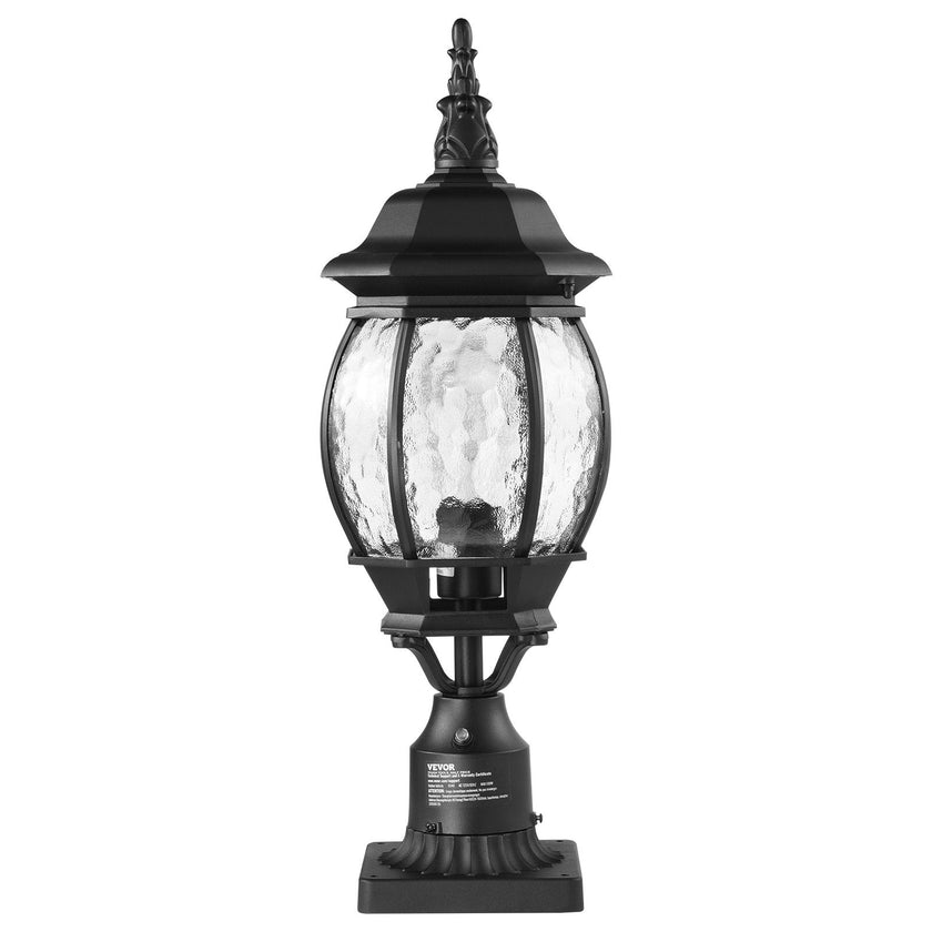 VEVOR 2 PCs Dusk to Dawn Outdoor Lamp Post Light Fixture 20.87in Pole Pier Mount