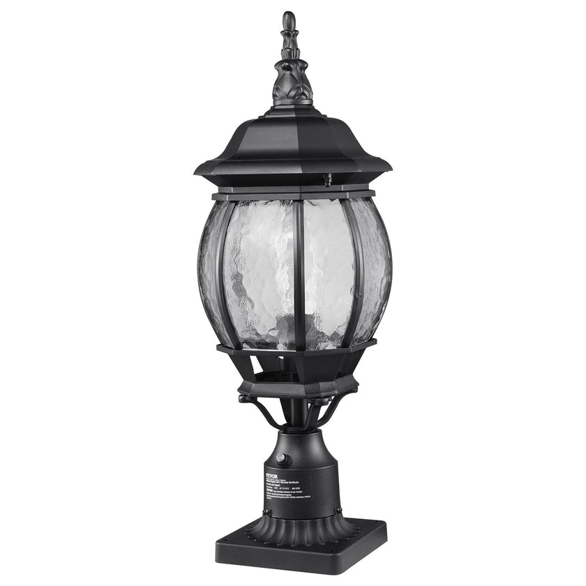 VEVOR 2 PCs Dusk to Dawn Outdoor Lamp Post Light Fixture 20.87in Pole Pier Mount
