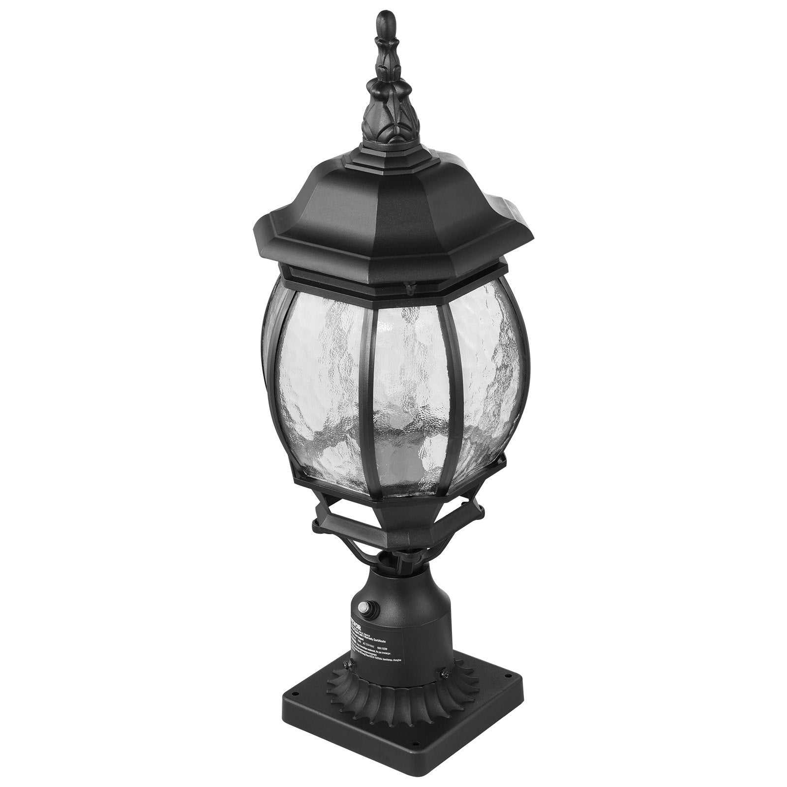 VEVOR 2 PCs Dusk to Dawn Outdoor Lamp Post Light Fixture 20.87in Pole Pier Mount