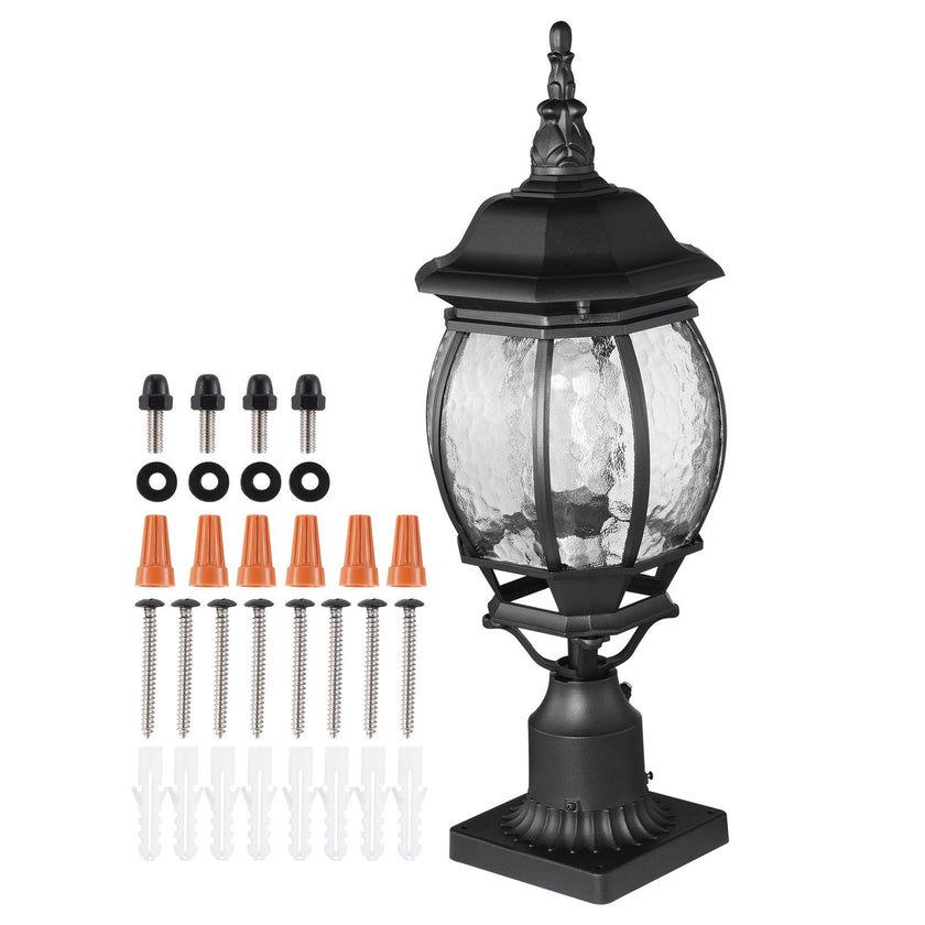 VEVOR 2 PCs Dusk to Dawn Outdoor Lamp Post Light Fixture 20.87in Pole Pier Mount
