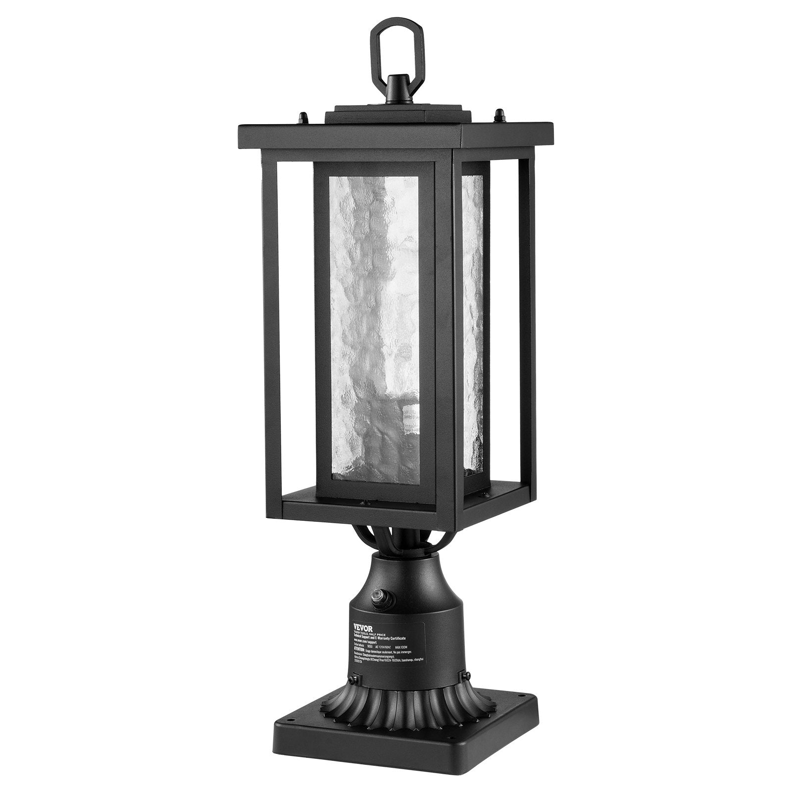 VEVOR 2 PCs Dusk to Dawn Outdoor Lamp Post Light Fixture 17.72in Pole Pier Mount
