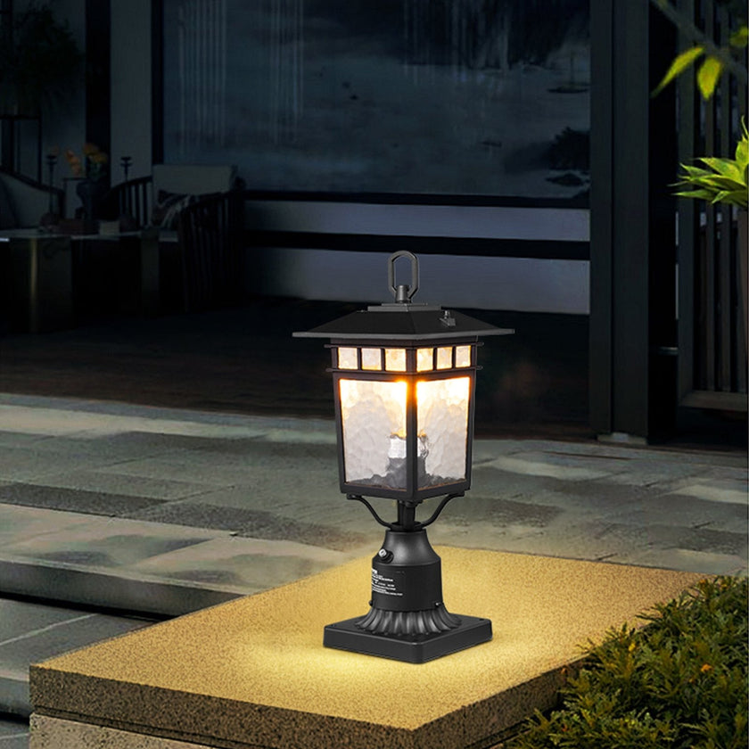 VEVOR 2 PCs Dusk to Dawn Outdoor Lamp Post Light Fixture 15.75in Pole Pier Mount