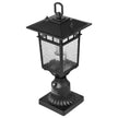 VEVOR 2 PCs Dusk to Dawn Outdoor Lamp Post Light Fixture 15.75in Pole Pier Mount